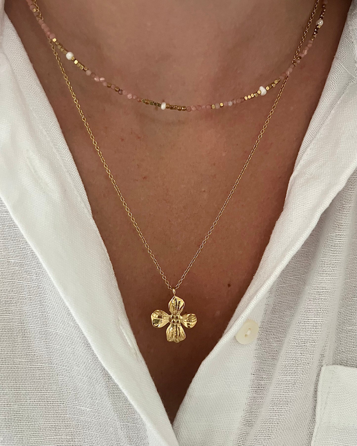 COLLIER ⟩ AGATHE ROSE