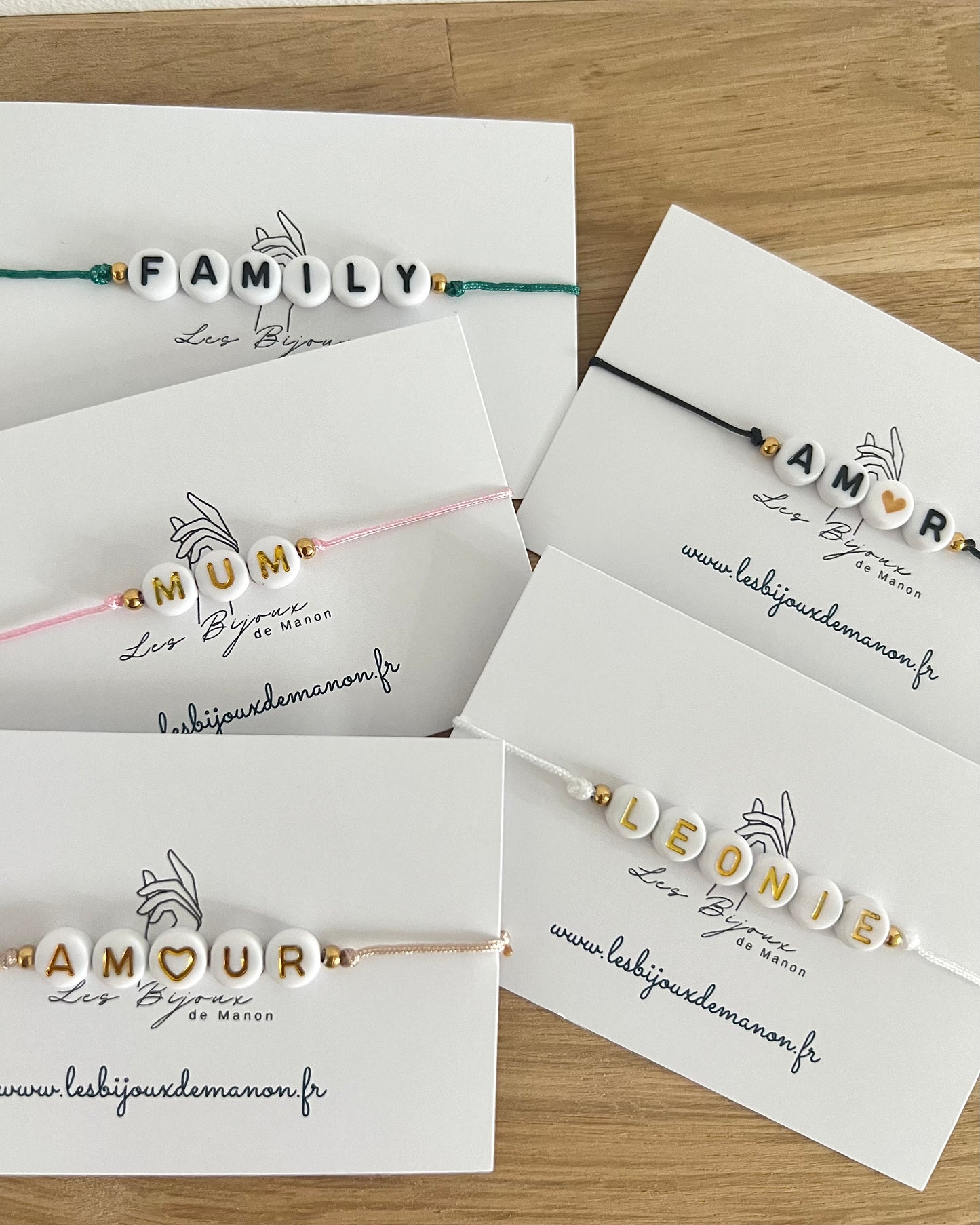 BRACELET ⟩ LETTRES - Personnalisable