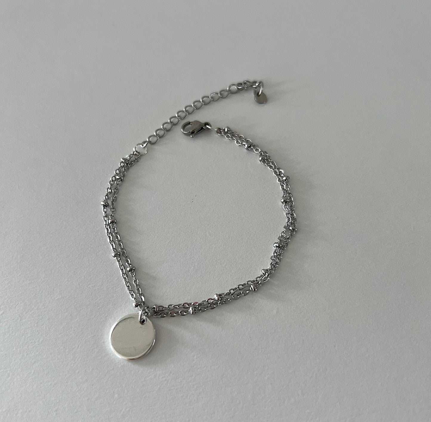 BRACELET ⟩ JADE ARGENTÉ - Personnalisable