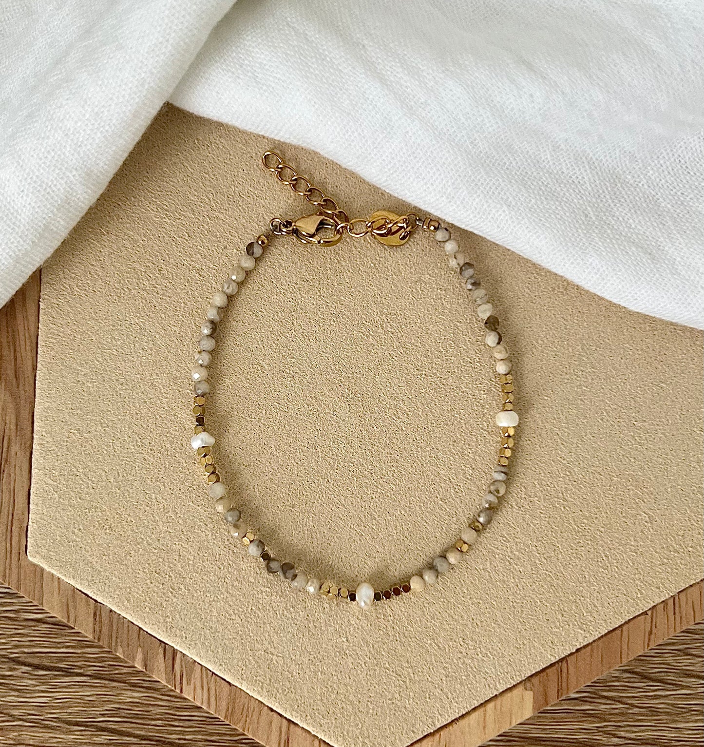 BRACELET ⟩ AGATHE BEIGE