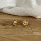 BOUCLES D'OREILLES ⟩ IRIS ROSE